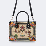 Eyes & Death Moth - Leather Handbag