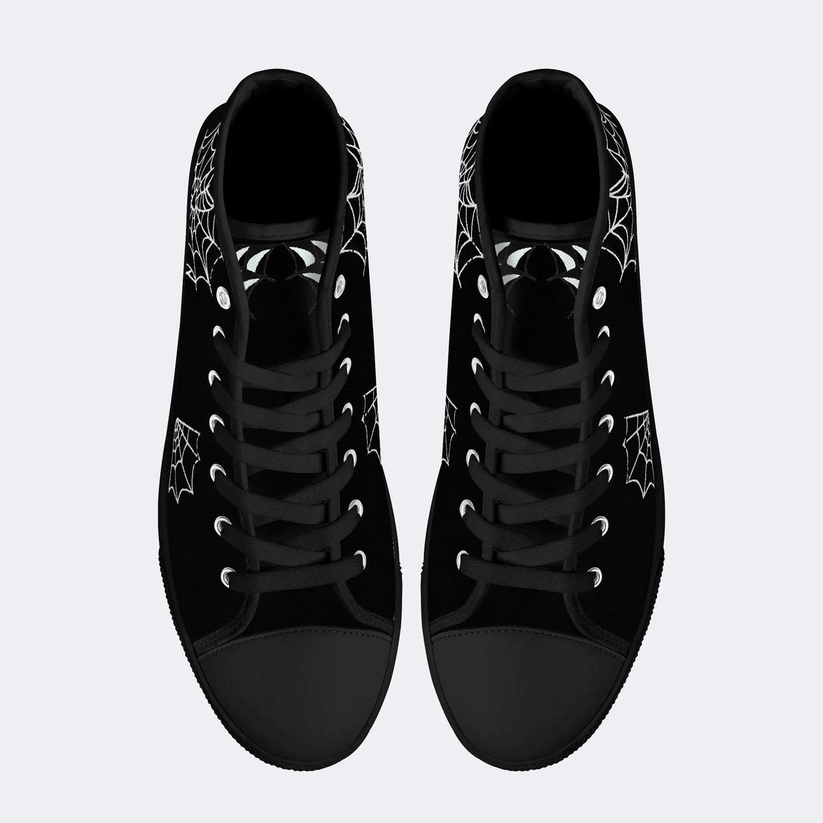 Classic Love Spiderweb Print - High Top Canvas