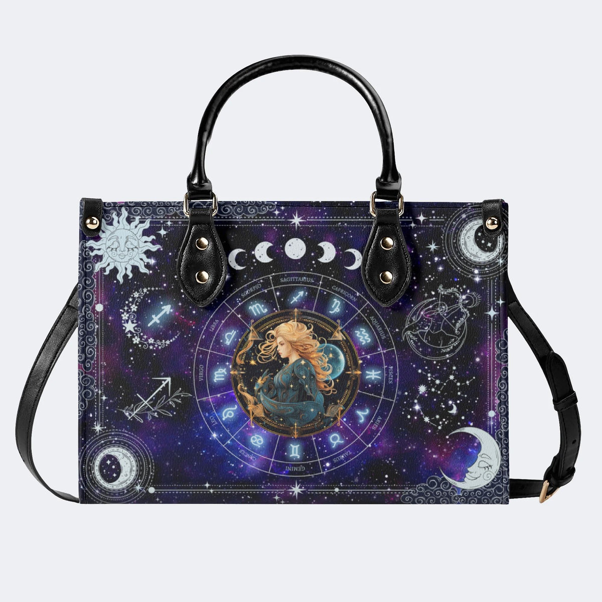Shooter's Starry Sky - Leather Handbag