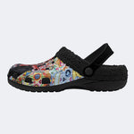 Unisex Horror Terrifier Print - Fur Lined Slippers/Sandals