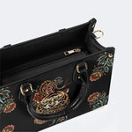 Snake&Tiger Print - Leather Handbag