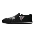 Unisex Death Moth&Skull - Slip On Shoes