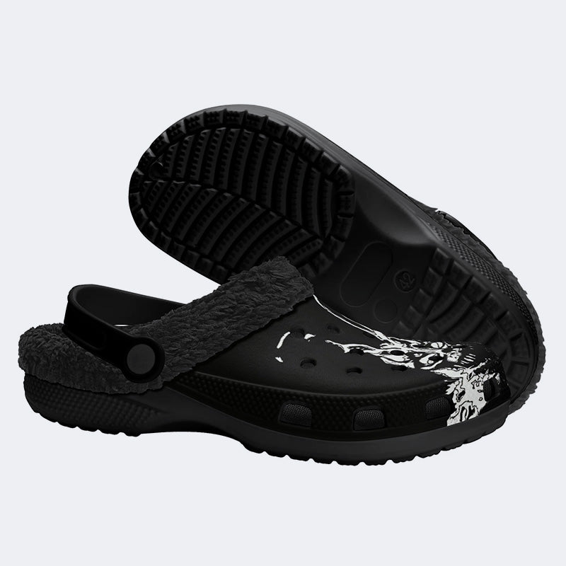 Unisex 28:06:42:12 Print - Fur Lined Slippers/Sandals