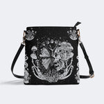 Tarot Skull Butterfly Print - Bucket Bag
